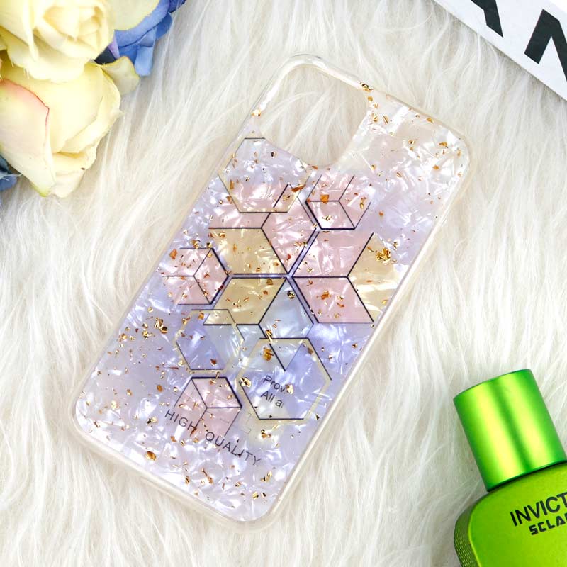 قاب طرحدار ماربل طلاکوب آیفون iPhone 11 Pro