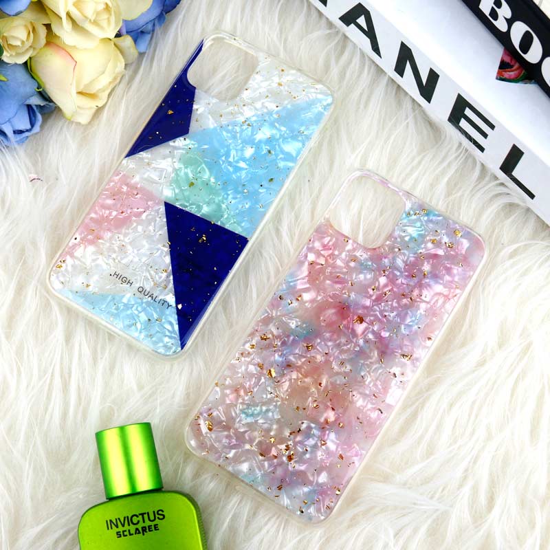 قاب طرحدار ماربل طلاکوب آیفون iPhone 11 Pro Max
