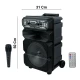 اسپیکر چمدانی بلوتوثی رم و فلش خور DS-1814 Plus + میکروفون و ریموت کنترل