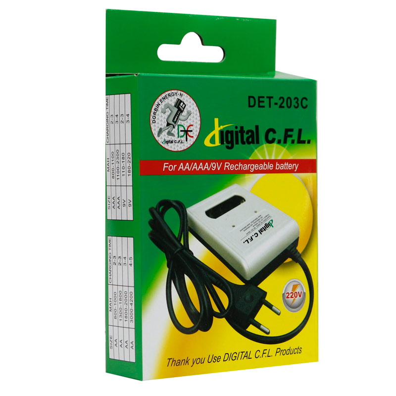 شارژر باتری Digital C.F.L DET-203C