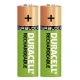 باتری دوتایی قلمی شارژی Duracell Recharge Ultra 1.2V AA 2400mAh