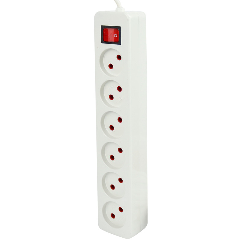 چند راهی 6 خانه برق الکترو فاز Electro Faz با کابل 4 متری