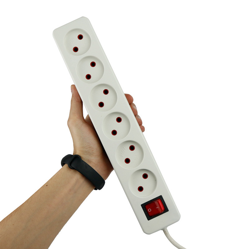 چند راهی 6 خانه برق الکترو فاز Electro Faz با کابل 4 متری