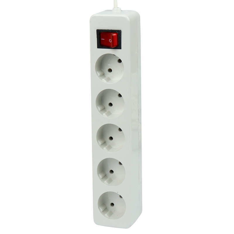 چند راهی 5 خانه برق کشیده الکترو فاز Electro Faz با کابل 1٫5 متری