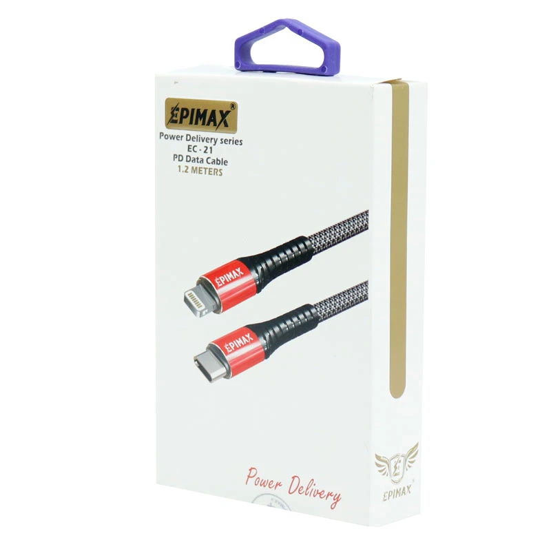 کابل تایپ سی به لایتنینگ فست شارژ 2.2 آمپر اپیمکس EC-21 طول 1.2 متر