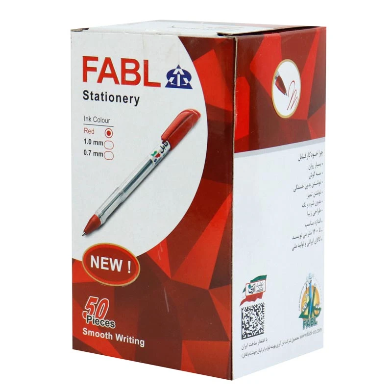 خودکار فابل نوک Fabl 1mm بسته 50 عددی