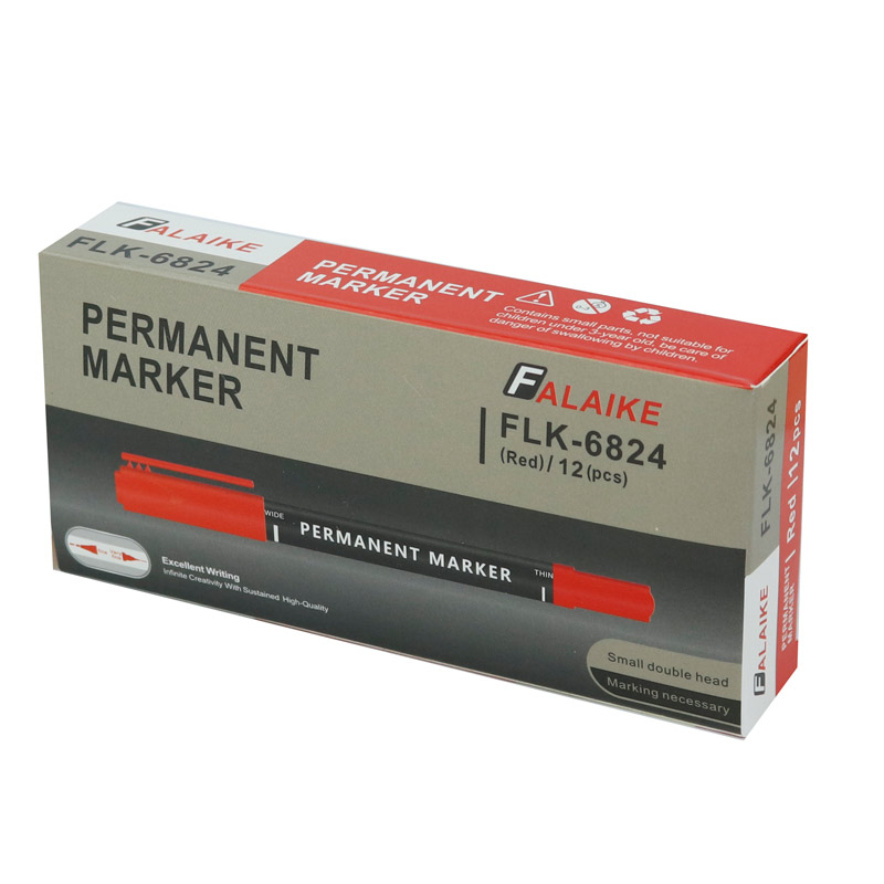 ماژیک CD دو سر رنگی Falaike FLK-6824 بسته 12 عددی