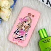 قاب نگین دار صورتی Samsung Galaxy A3 2017