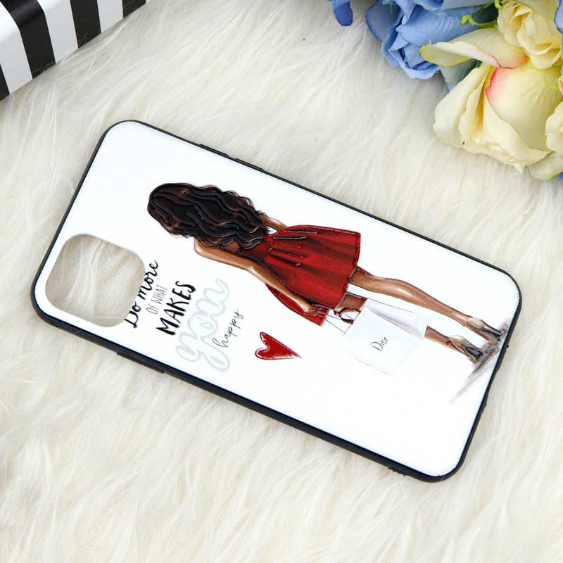 قاب فانتزی برجسته دخترانه iPhone 11 Pro Max سری 1