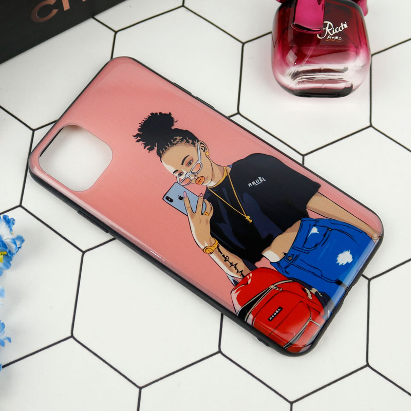 قاب فانتزی برجسته دخترانه iPhone 11 Pro Max سری 1