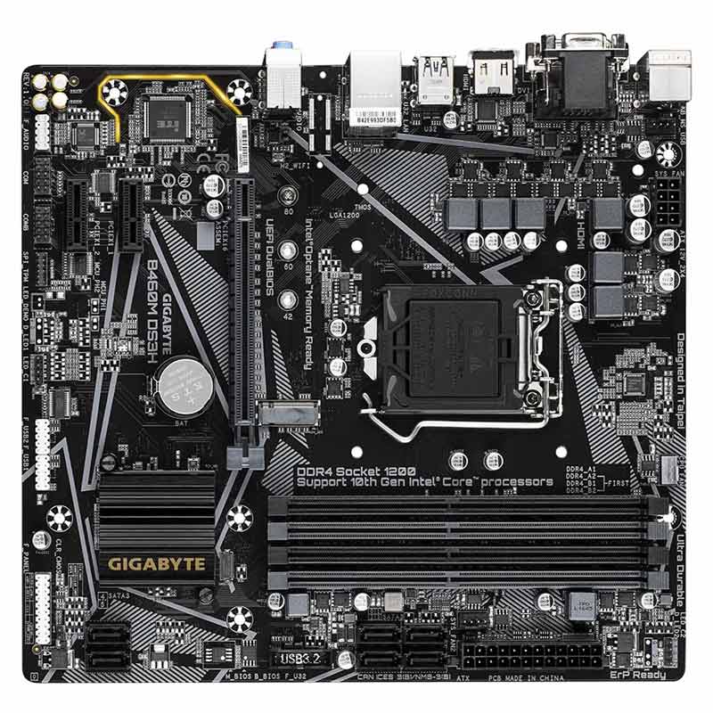 مادربرد گیگابایت B460M DS3H rev. 1.0 DDR4