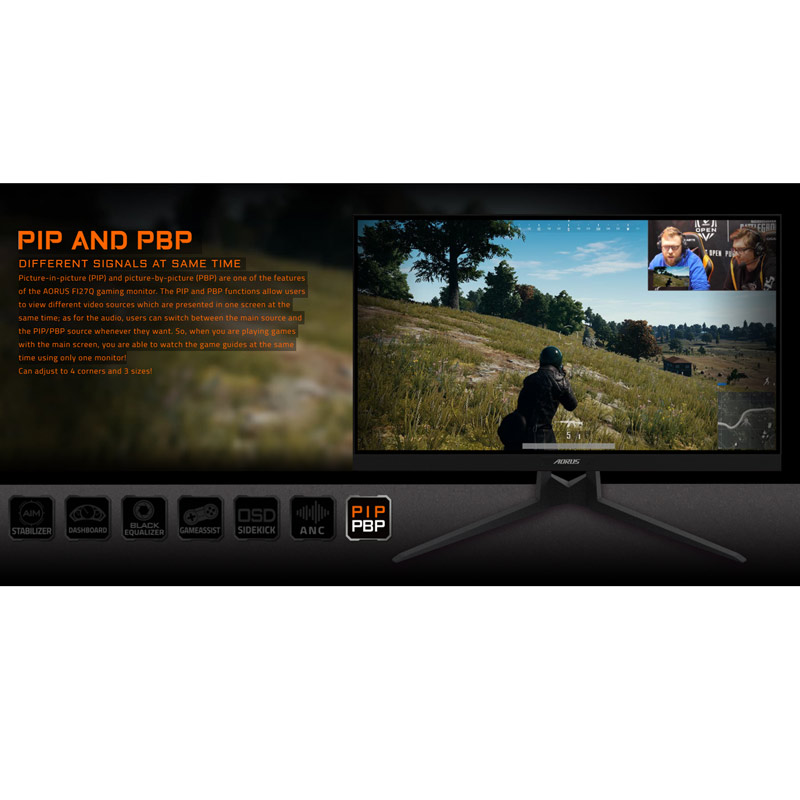 مانیتور گیمینگ گیگابایت Aorus FI27Q سایز 27 اینچ