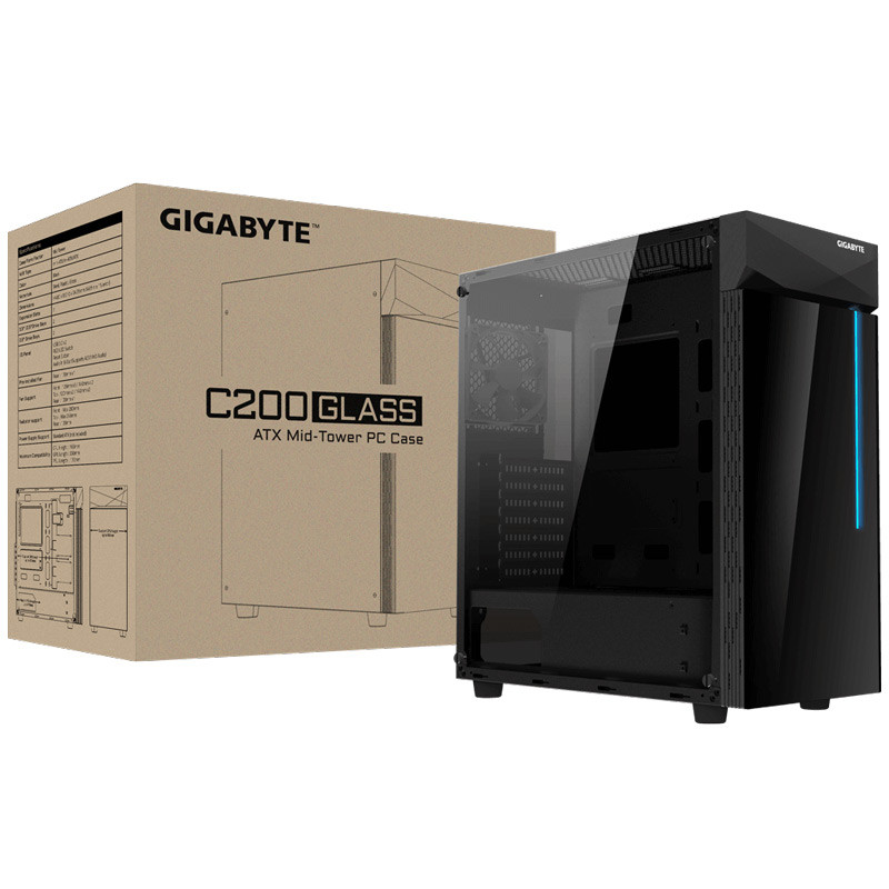 کیس کامپیوتر گیگابایت Gigabyte C200 GLASS RGB