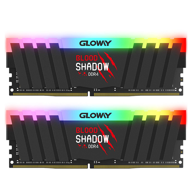 رم کامپیوتر Gloway Blood Shadow RGB DDR4 16GB 3200MHz CL16 Dual