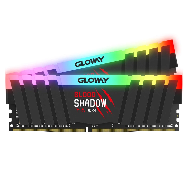 رم کامپیوتر Gloway Blood Shadow RGB DDR4 16GB 3200MHz CL16 Dual
