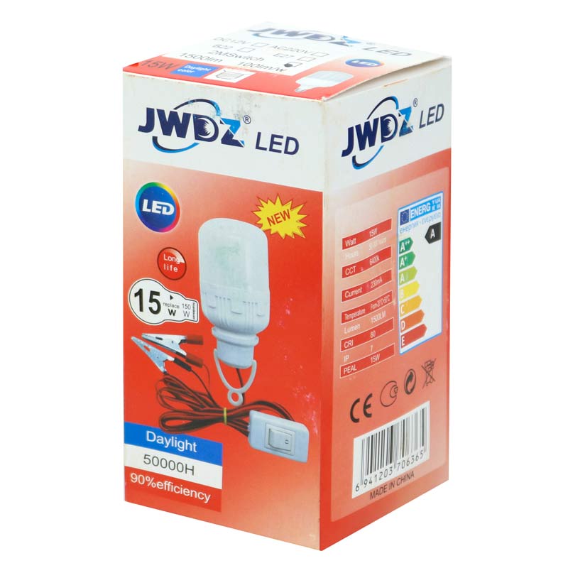 چراغ ماشینی 15 وات کلیددار JWDZ LED