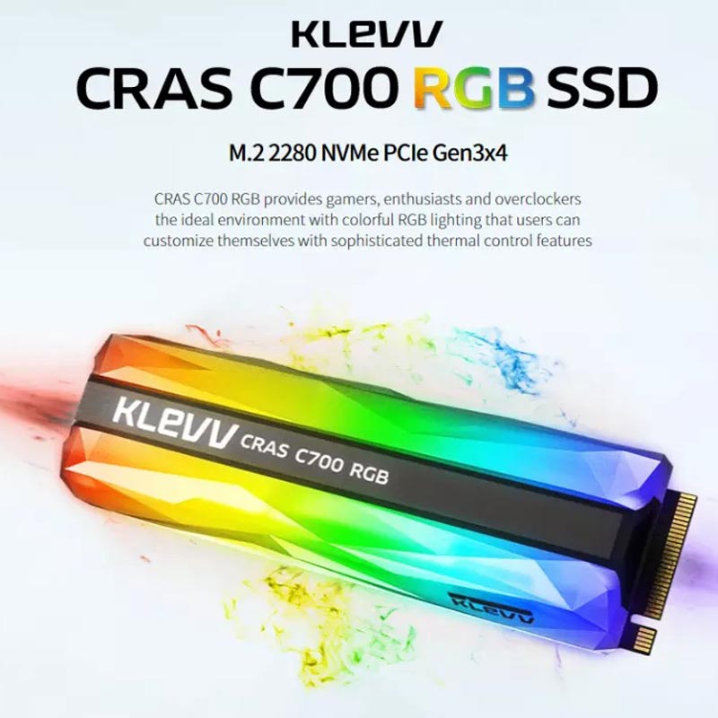 حافظه SSD کلو KLEVV CRAS C700 RGB 480GB M.2