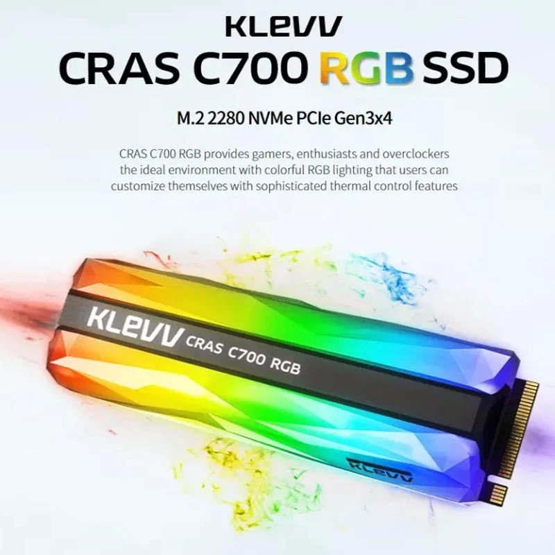 حافظه SSD کلو KLEVV CRAS C700 RGB 960GB M.2
