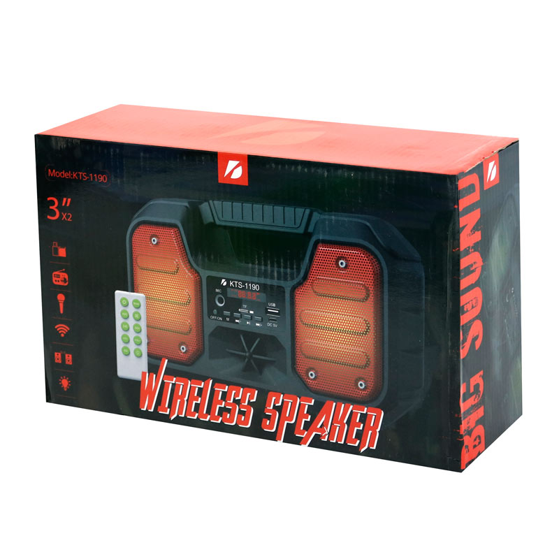 اسپیکر بلوتوثی رم و فلش خور KTS-1190 + ریموت کنترل