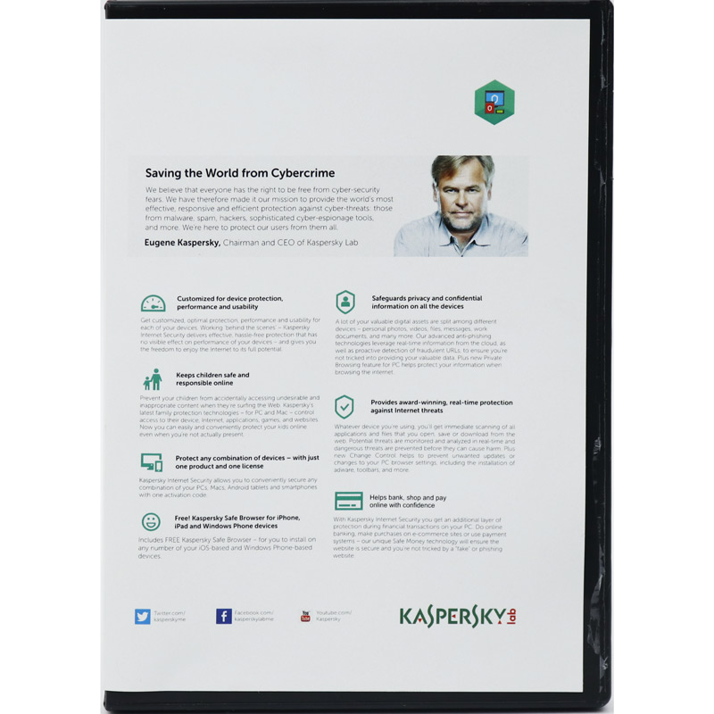 آنتی ویروس اورجینال Kaspersky Total Security 3 User 2021