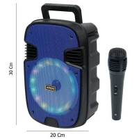 اسپیکر چمدانی بلوتوثی رم و فلش خور Kimiso KMS-3186 + میکروفون