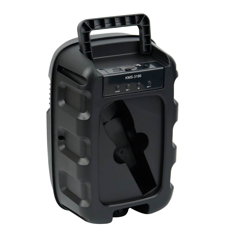 اسپیکر چمدانی بلوتوثی رم و فلش خور Kimiso KMS-3186 + میکروفون