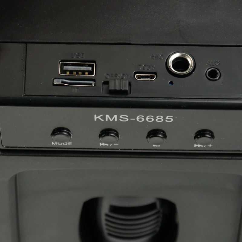 اسپیکر چمدانی بلوتوثی رم و فلش خور Kimiso KMS-6685 + میکروفون