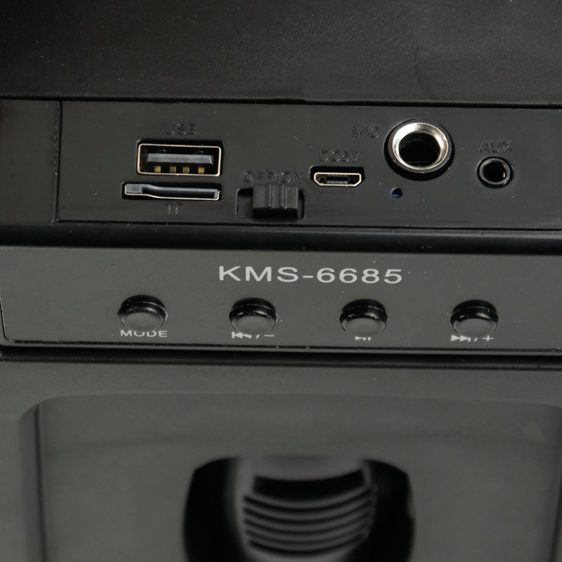 اسپیکر چمدانی بلوتوثی رم و فلش خور Kimiso KMS-6685 + میکروفون