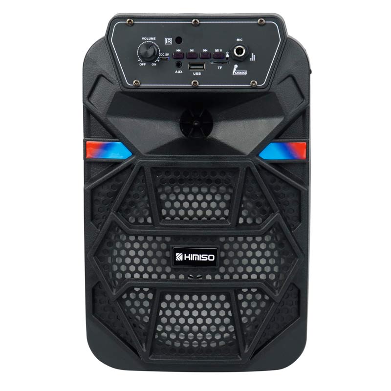 اسپیکر چمدانی بلوتوثی رم و فلش خور Kimiso QS-2603 + میکروفون و ریموت کنترل