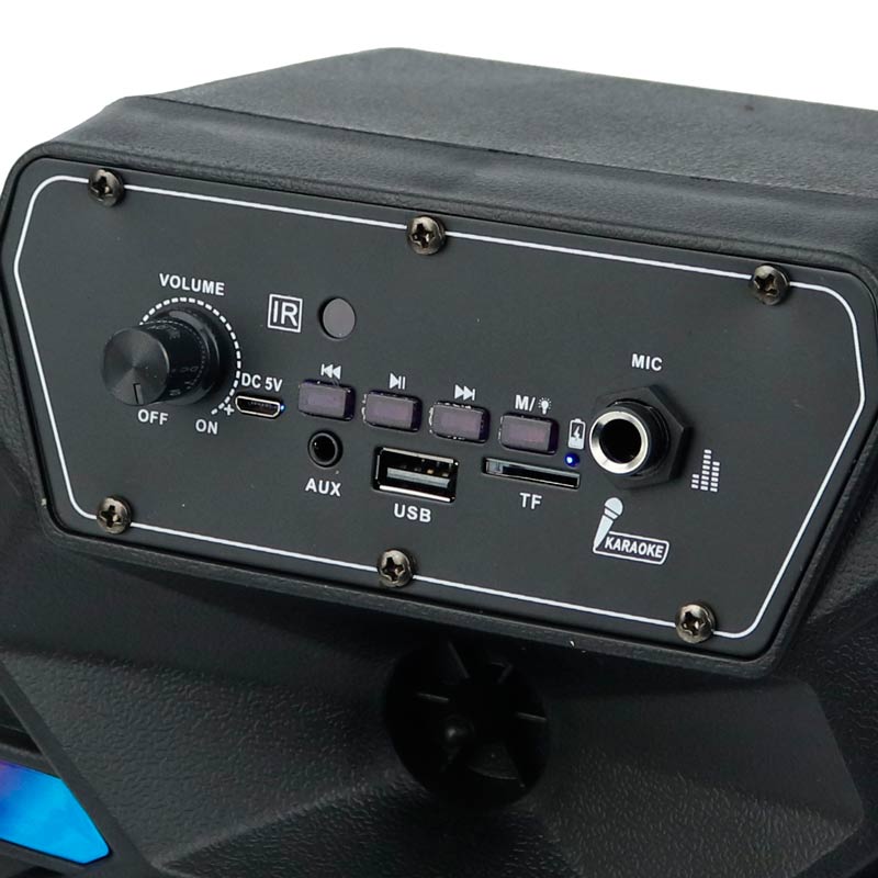اسپیکر چمدانی بلوتوثی رم و فلش خور Kimiso QS-2603 + میکروفون و ریموت کنترل