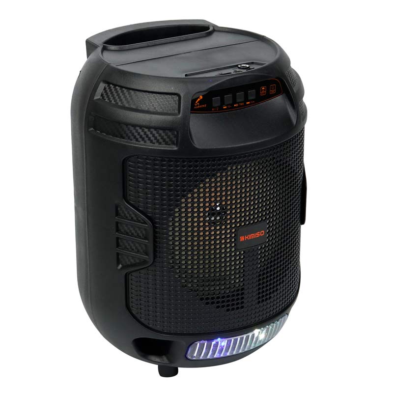 اسپیکر چمدانی بلوتوثی رم و فلش خور Kimiso QS-3609 + میکروفون و ریموت کنترل