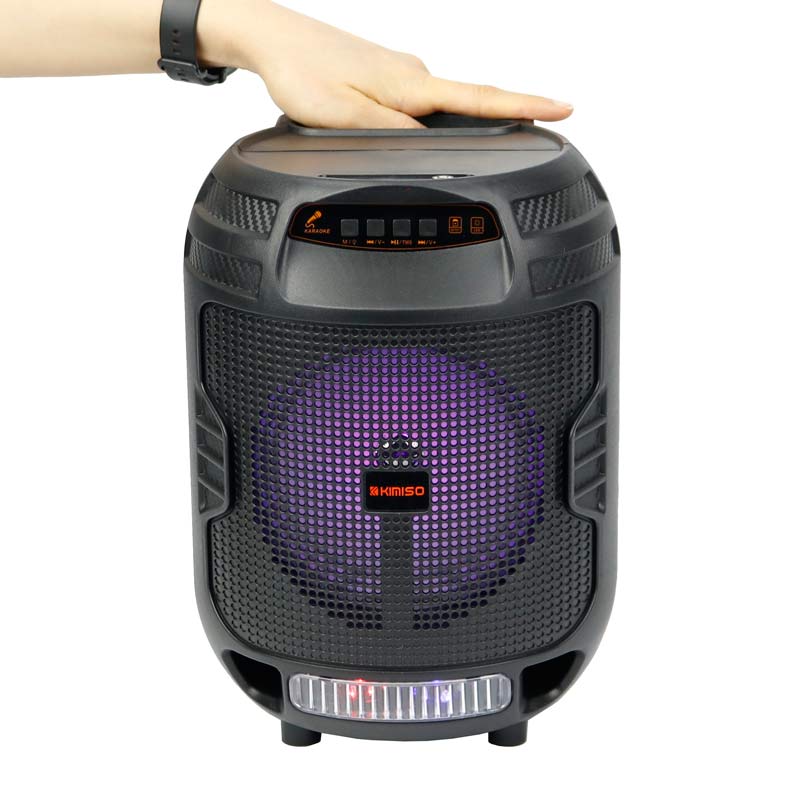 اسپیکر چمدانی بلوتوثی رم و فلش خور Kimiso QS-3609 + میکروفون و ریموت کنترل