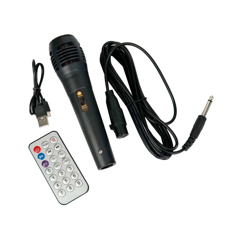 اسپیکر چمدانی بلوتوثی رم و فلش خور Kimiso QS-3810 + میکروفون و ریموت کنترل