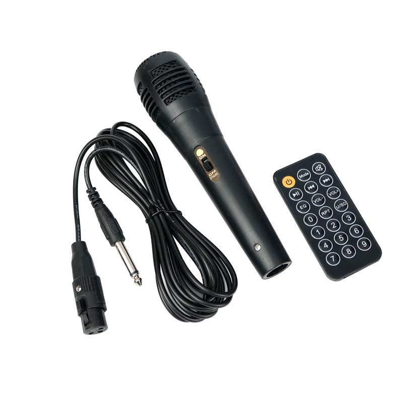 اسپیکر چمدانی بلوتوثی رم و فلش خور Kimiso QS-7801 + میکروفون و ریموت کنترل