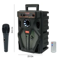 اسپیکر چمدانی بلوتوثی رم و فلش خور Kimiso QS-7807 + میکروفون و ریموت کنترل