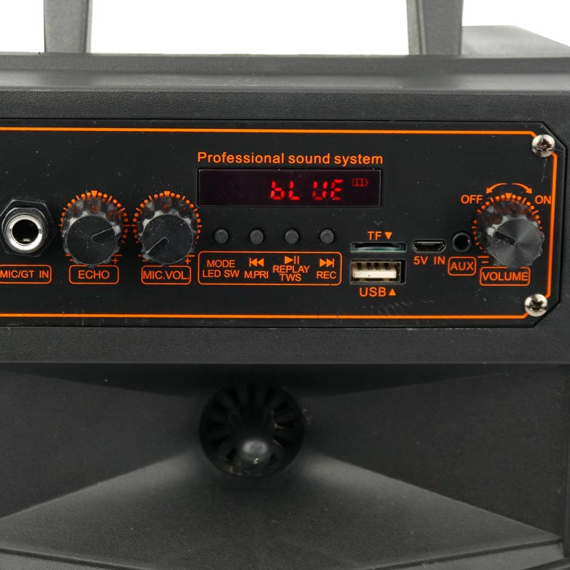 اسپیکر چمدانی بلوتوثی رم و فلش خور Kimiso QS-7809 + میکروفون و ریموت کنترل