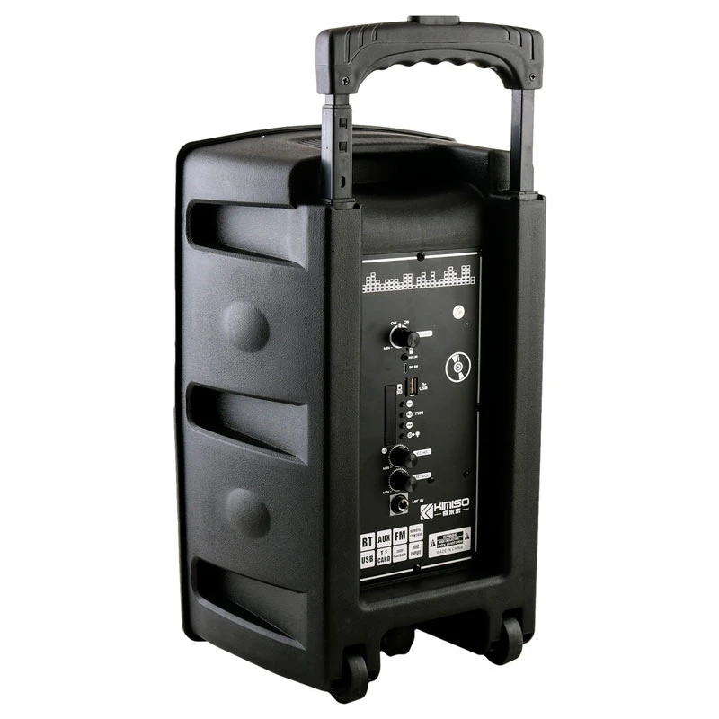 اسپیکر چمدانی بلوتوثی رم و فلش خور Kimiso QS-812 + میکروفون و ریموت کنترل