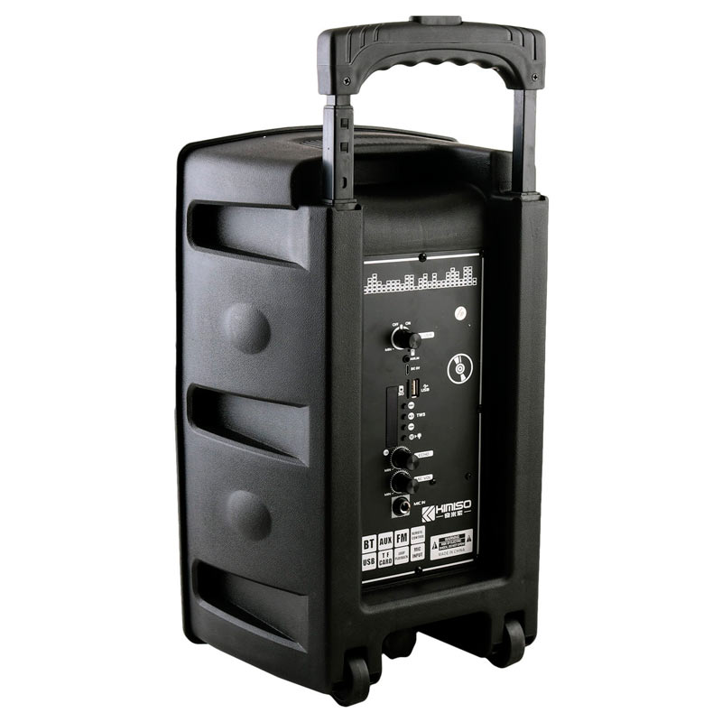 اسپیکر چمدانی بلوتوثی رم و فلش خور Kimiso QS-812 + میکروفون و ریموت کنترل