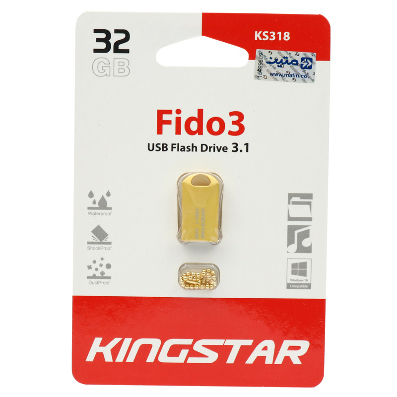 فلش 32 گیگ کینگ استار KingStar Fido 3 KS318 USB 3.1