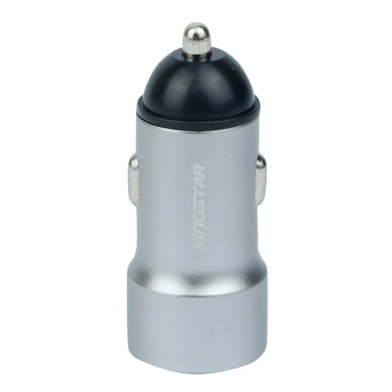 شارژر فندکی فست شارژ KingStar KC144i 3.4A + کابل آیفونی