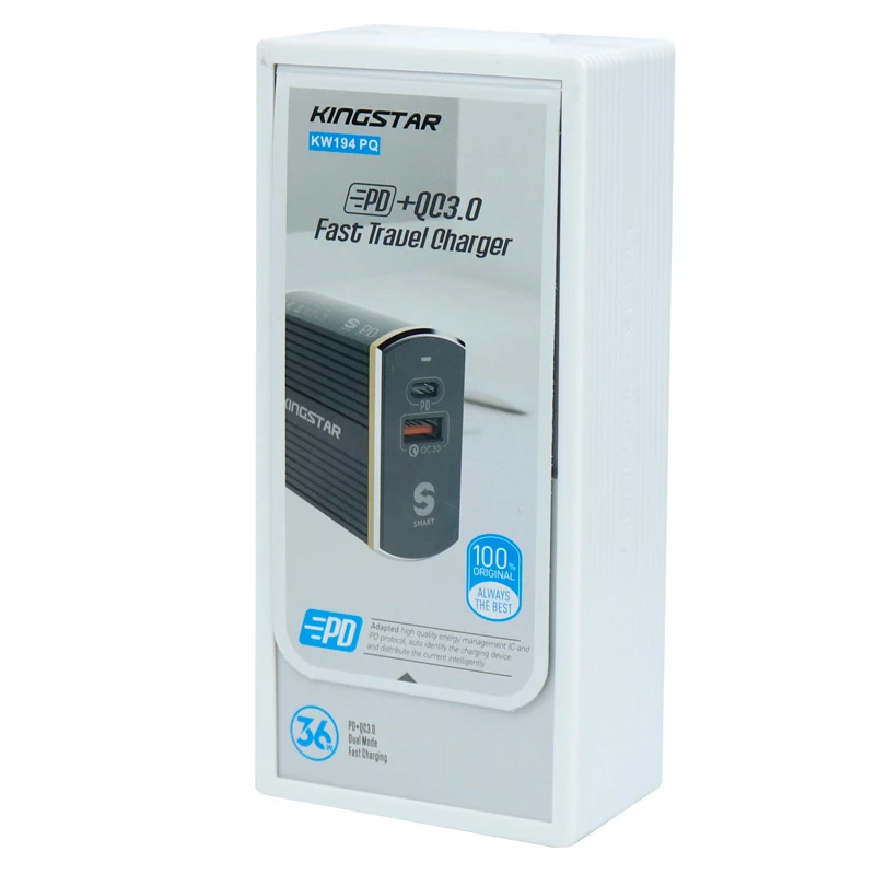 کلگی فست شارژ KingStar KW194 PQ 2Port 3A QC3 PD 36W