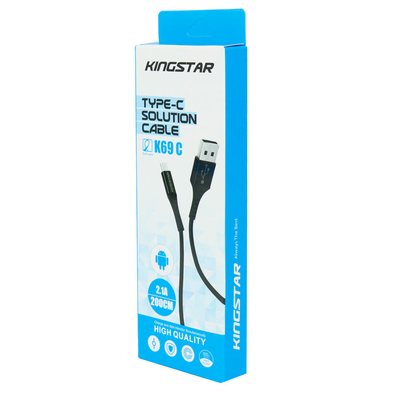 کابل تایپ سی Kingstar K69C 2.1A 2m