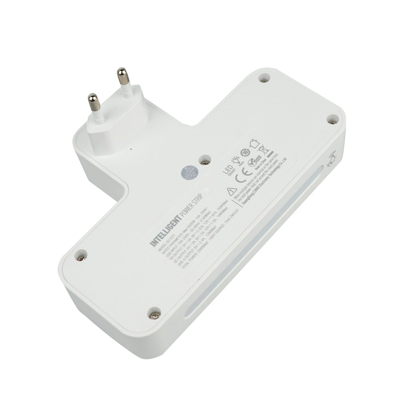 چند راهی 2 خانه برق الدینیو SC2311 + شارژر USB و Type-C