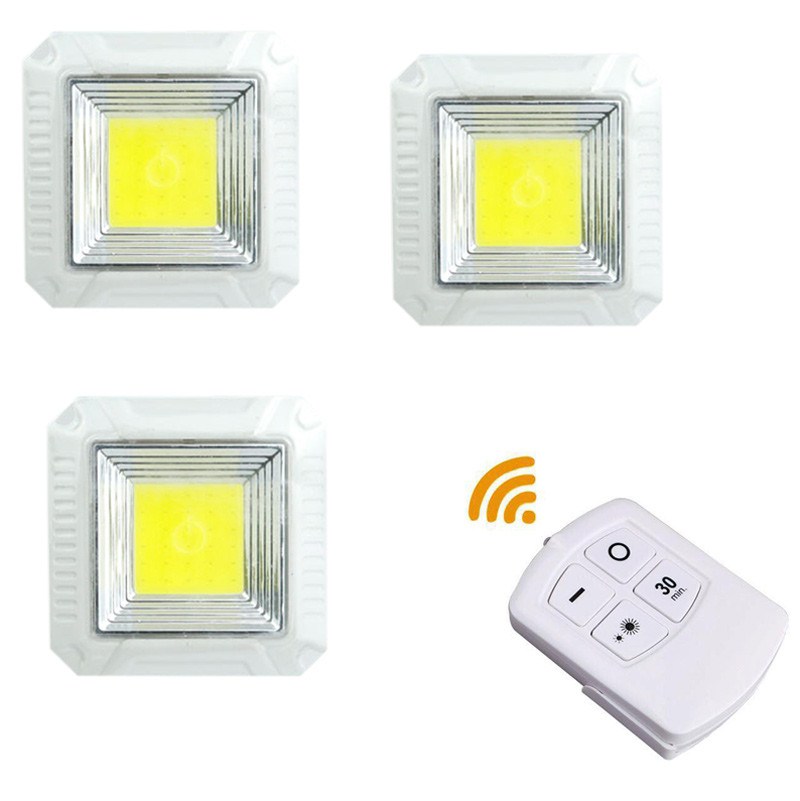 لامپ هالوژنی باتری خور 3 تایی LED Light 5W COB + ریموت کنترل