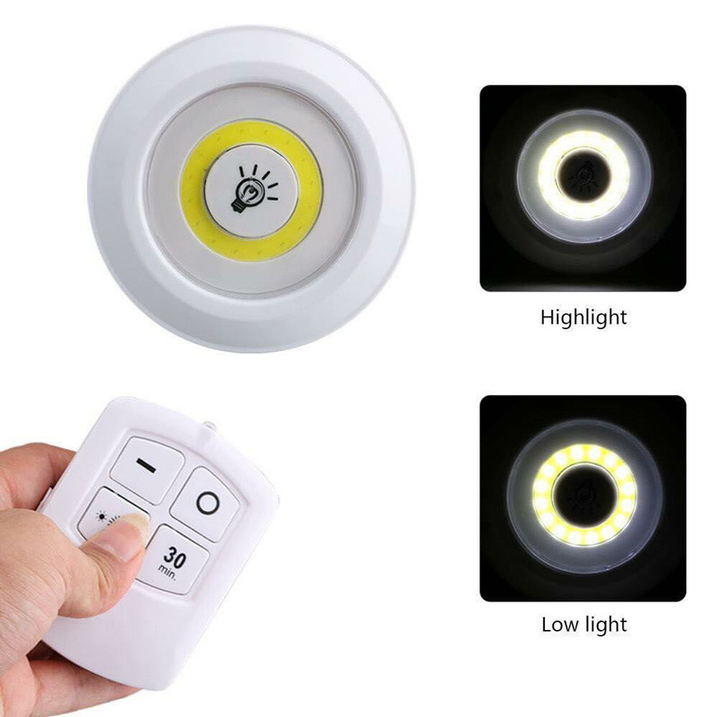 لامپ هالوژنی باتری خور ۳ تایی LED Light COB + ریموت کنترل