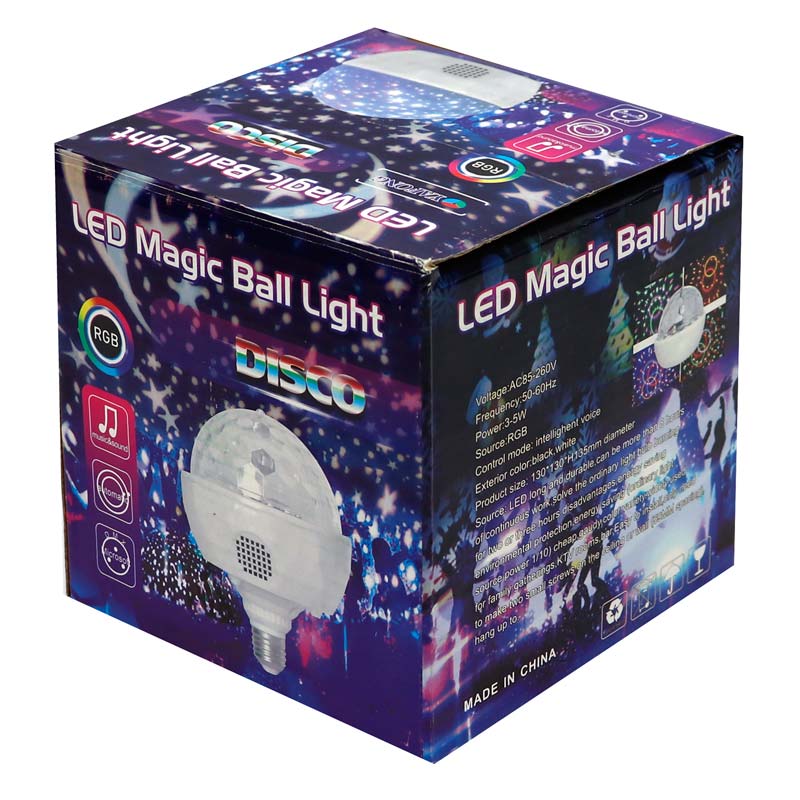 چراغ رقص نور گردان LED Magic Ball Light Disco RGB