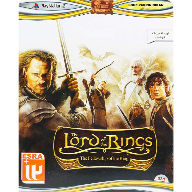 بازی The Lord of the Rings The Fellowship of the Ring لوح زرین مناسب برای PS2