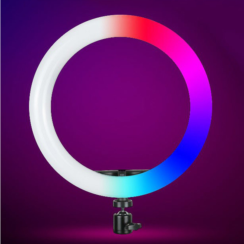 رینگ لایت پایه دار 13 اینچ RGB LED MJ30