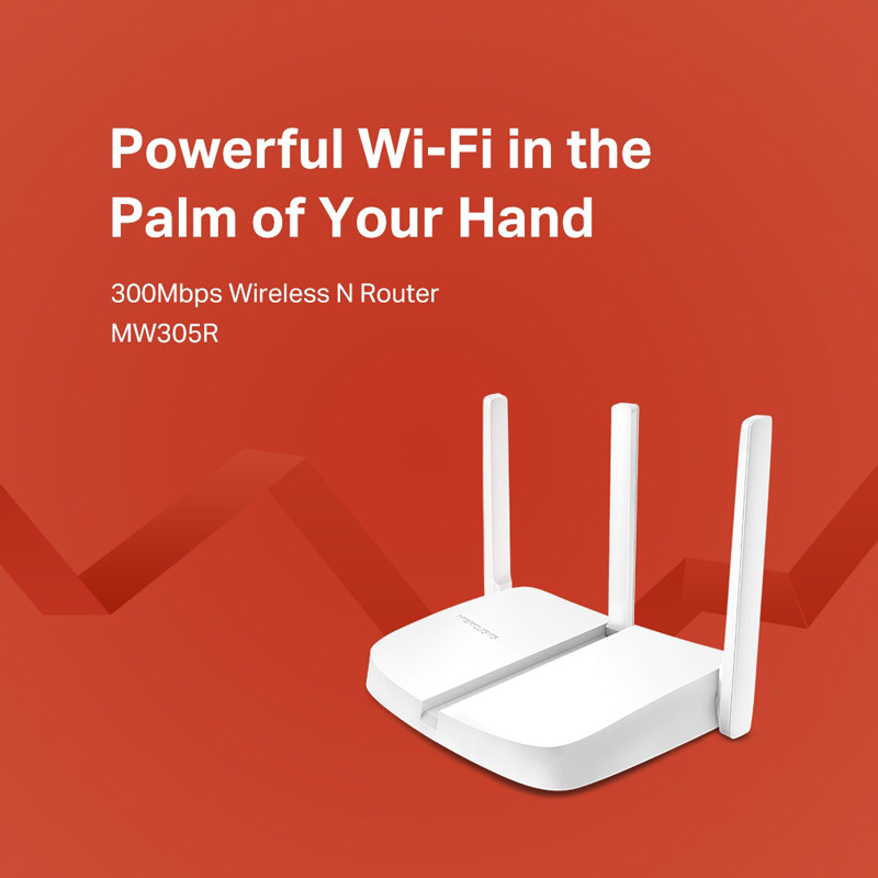روتر 3 آنتن Mercusys MW305R 300Mbps