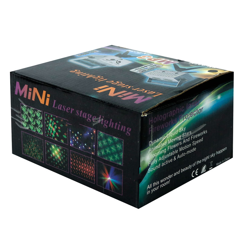 لیزر رقص نور اسپیکر دار Mini Laser Stage Lighting SN-022M + ریموت کنترل